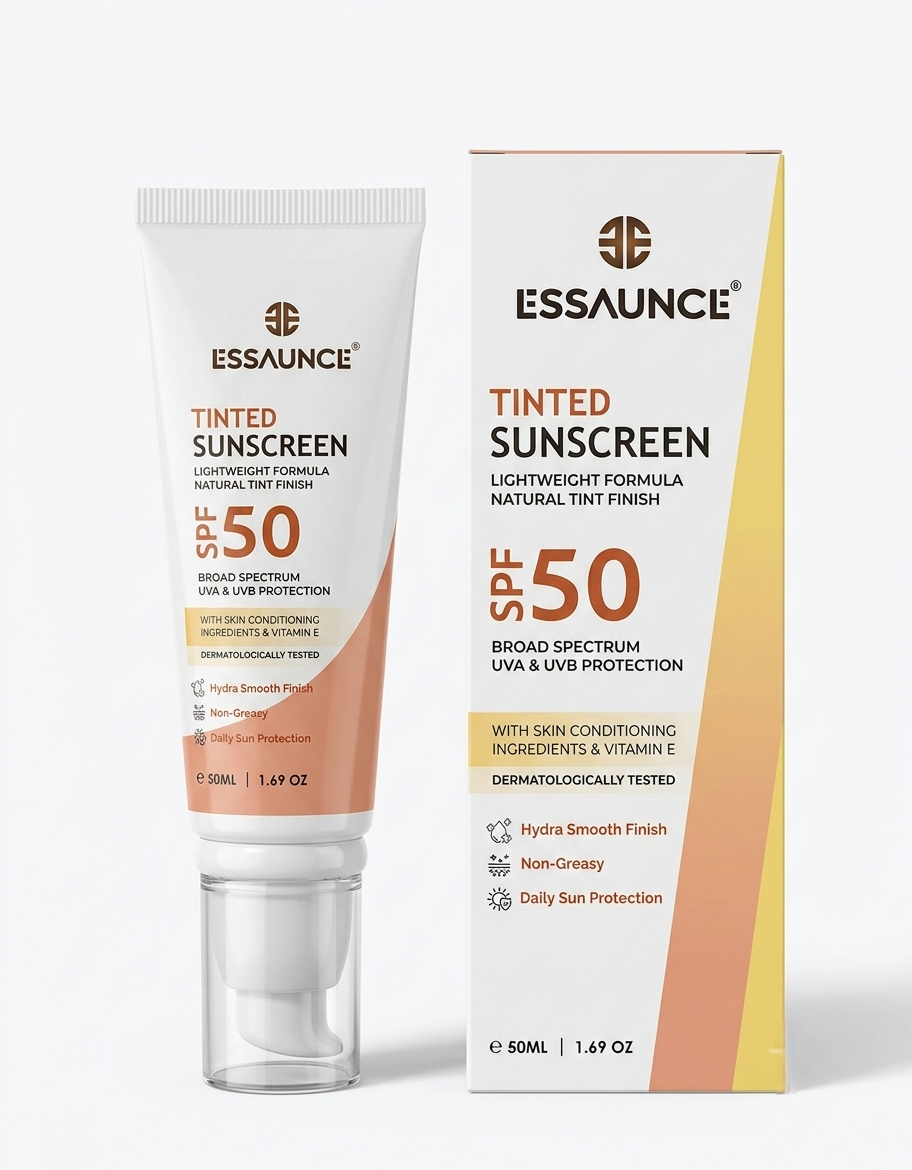 Tinted Sunscreen SPF 50 | 50ML  - Essaunce Uk