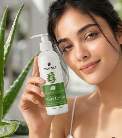 Aloe Vera Body Lotion New Formula 200 ml - Essaunce UK