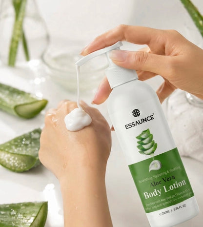 Aloe Vera Body Lotion New Formula 200 ml - Essaunce UK